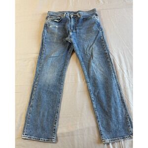 Levis 514 Straight Jeans Mens 34x32 (Actual 34x29) Blue Mid Rise Regular Fit‎